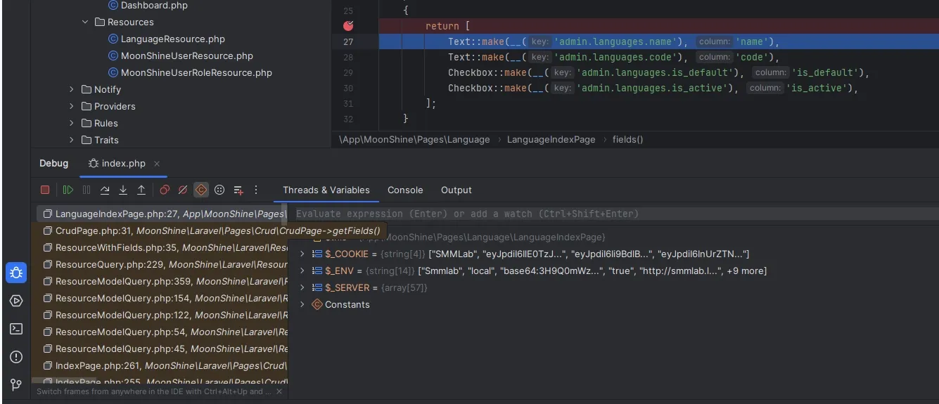 debug listen PhpStorm