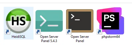 Ярлыки запуска Open Server Panel v.6