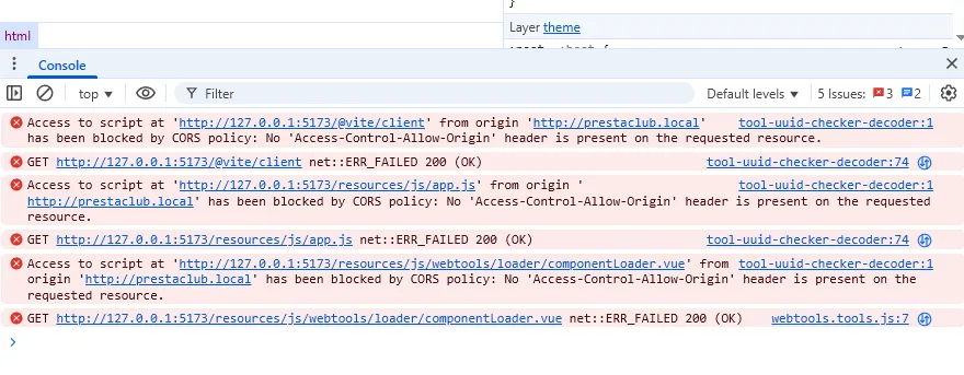 No Access-Control-Allow-Origin header is present on the requested resource